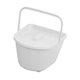thumbnail image 1 of Silla con inodoro, cubo, asiento de inodoro, silla, cubo con tapa y asa, orinal, inodoro en cuclillas Blanco, 1 of 9