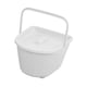 thumbnail image 1 of Silla con inodoro, cubo, asiento de inodoro, silla, cubo con tapa y asa, orinal, inodoro en cuclillas Blanco, 1 of 9