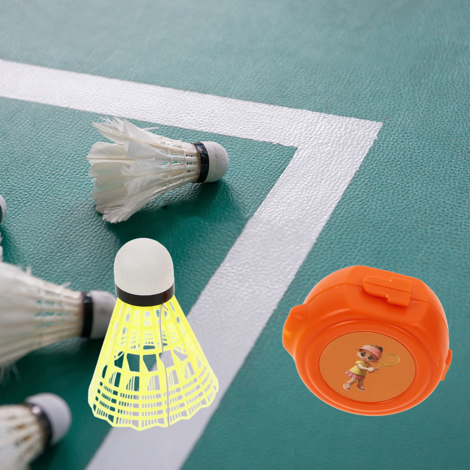 FRCOLOR 3 Sets Badminton Trainer Kit with Rebound and Swing Trainer for Practice and Skill Improvement