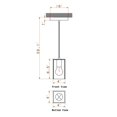 thumbnail image 4 of Meomi Lighting Indoor Custom Pendant Light | ETL Listed Modern Ceiling Lights Fixture for Damp Location, Marble Finish, 4 of 4