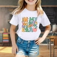 thumbnail image 2 of Xuewenshw T-Shirt Mode Enfant Décontracté Imprimé Col Rond Manches Courtes Ample, 2 of 4