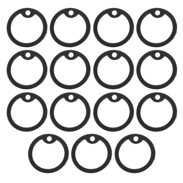 CIMAXIC 15pcs Pet Tag Silencers Name Tag Rings Military Dog Collar Tag Silencers,1.54"X1.54"X0.16"