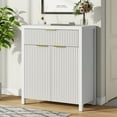 thumbnail image 3 of Aufeile Modern Sideboard with Drawer, White Fluted Buffet Cabinet with Adjustable Shelf, Storage Cabinet Home Furniture for Dining Living Room, Kitchen, Entryway, 3 of 9