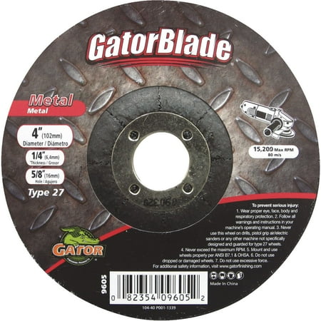 UPC 082354096052 product image for Gator Blade Type 27 Cut-Off Wheel | upcitemdb.com