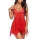 thumbnail image 1 of Gibobby Ropa sexy de mujer para sexo Lencería sexy babydoll para mujer, camisón halter, babydoll para mujer, lencería sexy para sexo(Rojo, M), 1 of 5