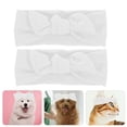 thumbnail image 3 of 2 Pcs Bandeau Extensible pour Animaux de Compagnie Nœud Mignon Coiffe pour Chien Accessoire Décoratif, 3 of 8