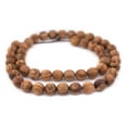 thumbnail image 3 of The Bead Chest Olive Wood Beads - Full Strand of Round Christian Rosary Prayer Beads (12mm, Natural), 3 of 4