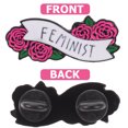 thumbnail image 2 of 1PC Creative Rose Letters Brooch Feminist Letters Design Breastpin Corsage Decor, 2 of 9