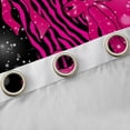 thumbnail image 4 of Feelyou Glitter Fashion Bowknot Blackout Curtains Set of 2 (52x84 Each), Pink Zebra Leopard Print Window Curtains, Dreamy Stars Galaxy Curtains and Drapes, Black Out Curtains Decor, 4 of 6