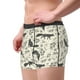 thumbnail image 2 of Balery Vintage Moon Fox Calzoncillos bóxer para hombre, ropa interior de algodón suave y transpirable con cinturilla de nailon-Medium, 2 of 5
