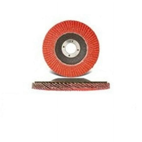 CGW Abrasives  4 - 0.5 in. Flap Disc C3 Compact Ceramic 0.875 Arbor 40 Grit