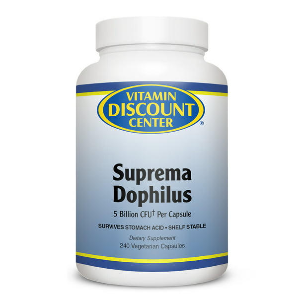 Suprema Dophilus Blend by Vitamin Discount Center - 240 Capsules - Walmart.com