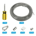 thumbnail image 3 of Unique Bargains 5/64' Wire Rope Kit, PVC Coated Stainless Steel Cable, 66ft, 3 of 4