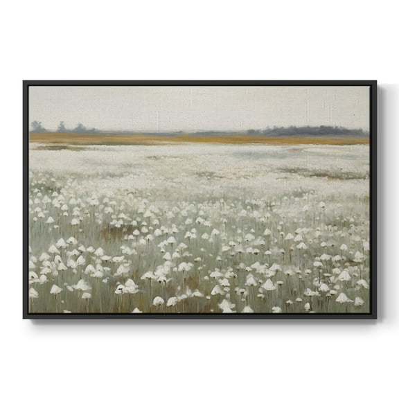 Vintage Landscape-XV By Wexford Home Framed in Black Wood Gallery Wrapped Canvas 17 in. x 25 in.