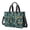 Halloween Skeleton Coffin Teal Pattern, variant on Halloween Ghost Candy Green Pattern Canvas Messenger Tote Bag, Work Tote with Multi Pockets & Removable Strap, Durable Canvas Gifts for Birthday Christmas Thanksgiving