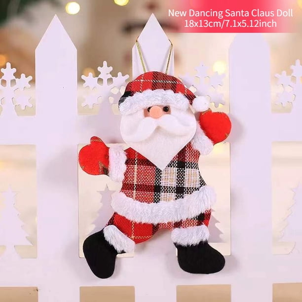 Christmas Ornaments Hanging Reindeer Decorations Santa/Snowman/Elk Ornaments for Christmas Tree Pendant Holiday Party Decor