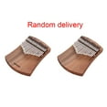 thumbnail image 2 of Piano de pulgares Piano de pulgar de 17 teclas Kalimba Camphorwood C Tone con bolsa de transporte Libro de música Pegatinas de escala musical Martillo de afinación Cadena de acompañamiento Borla Decor Tomshoo Piano de pulgares, 2 of 6