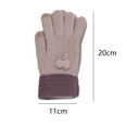 thumbnail image 2 of Guantes de invierno para mujer con pantalla táctil, guantes de punto con forro de lana cálida, puños elásticos, 2 of 5