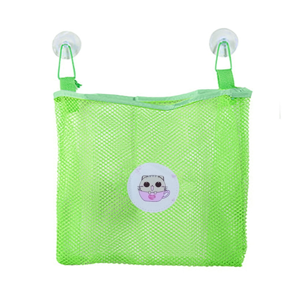 Kids Baby Time Bath Toy Tidy Storage Suction Cup Bag Mesh Bathroom Organiser Net