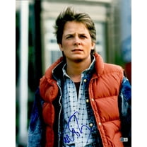 Michael J. Fox Autographed 16x20 Photo 'Back To The Future Pt.1' Beckett BAS Witness 235459