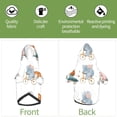 thumbnail image 6 of Fotbe Animals in Transport Print Small Dog Sweater Hoodies Pet Grey Hooded Soft Fleece Sweatshirts with Pocket Fall Winter Puppy Cat Sweaters Warm Clothes-Large, 6 of 7