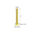 thumbnail image 2 of Unique Bargains Brass Hex Bolts, 1/4-20x2' 1 Pack Fully Thread Grade 4.8 Machine Screws, 2 of 4