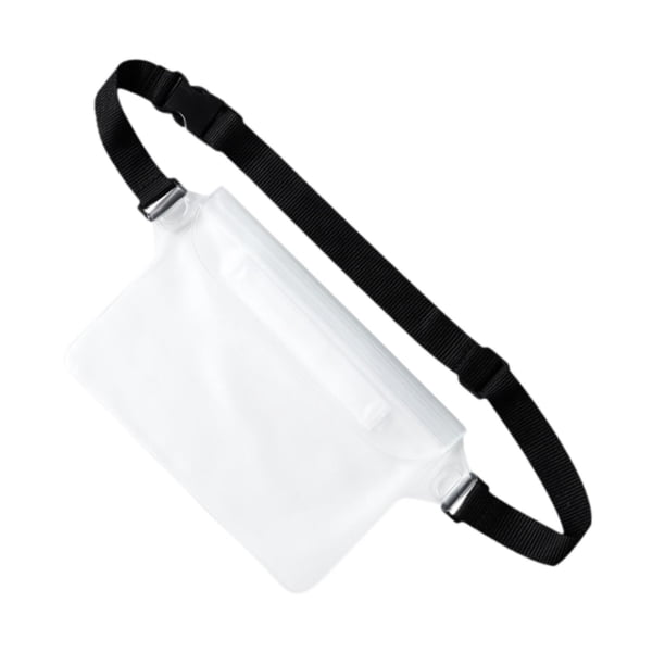 Riñonera impermeable para actividades al aire libre, parques acuáticos y piragüismo. Blanco