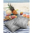 thumbnail image 3 of Pack of 2 Outdoor Pillow Covers, Grey Impressionist Forest Oil Painting Art Waterproof Square Throw Pillowcase Cushion Decorative Pillow Covers for Couch Patio Tent, 20x20 in, 3 of 6
