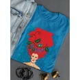 thumbnail image 3 of Pastell Fiery Haired Woman T-shirt Women's -Hulya Ozdemir Designs, Female Large, 3 of 4