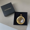 thumbnail image 3 of ZOLOHONI Vintage Pocket Watch with Chain for Men Women Gift, Easy Read Arabic Numerals Scale Quartz Pendent Fob Watches, 3 of 7