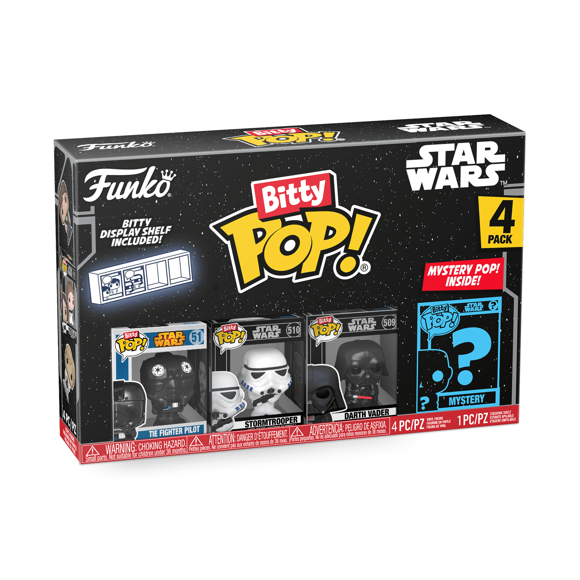 Funko Star Wars Valentine's Pop! Box: 4-Pack Pocket POP Vinyl