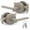 Satin Nickel, variant on Mega Handles | Ralph Entry Door Lever | Satin Brass