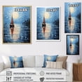 thumbnail image 4 of Designart "Reflecting on Sailing Boats IV" Coastal Boat Floater Framed Wall Art Living Room, 4 of 7
