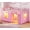 Pink, variant on Toogaho Twin Loft Bed with 14 Storage Drawers,2 Open Shelves and LED Lights,Metal Low Loft Bed with 13.6"H Safety Guardrail & Ladder & Under-Bed Play Space,Black