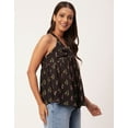 thumbnail image 2 of Moomaya Printed Cinched Waist Viscose Top, Sleeveless Tunic Top, 2 of 8
