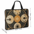 thumbnail image 2 of AWERP Moon Phases Laptop Bag Diving Fabric Computer Protective Handle Case 13inch, 2 of 5