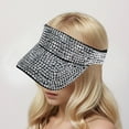 thumbnail image 6 of UJNDER Bling Rhinestones Sport Hats Adjustable Summer Cap Visor Caps for Unisex Outdoor Activities and Fashionable Wear Silver, 6 of 6