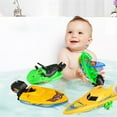 4 Pack Boat Bathtub Toy Funny Speed Boat Bathtub Toy Clockwork Water