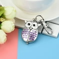 thumbnail image 3 of Fashion Gorgeous Owl Watch Clip Pocket Keychain Mother's Day Birthday Anniversary Gifts for Mom Of The Day, 3 of 8