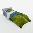 thumbnail image 3 of Ambesonne Nature Bedding Set 4 Pcs, Wild Flowers in Alps, Queen, Yellow Green, 3 of 3