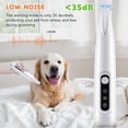 thumbnail image 2 of Dog Paw Trimmer with LED Light, 18mm Widen Blade, 35dB Low Noise, USB Rechargeable Pet Hair Clipper for Dogs Cats Paws Eyes Ears Face Rump, 2 of 6
