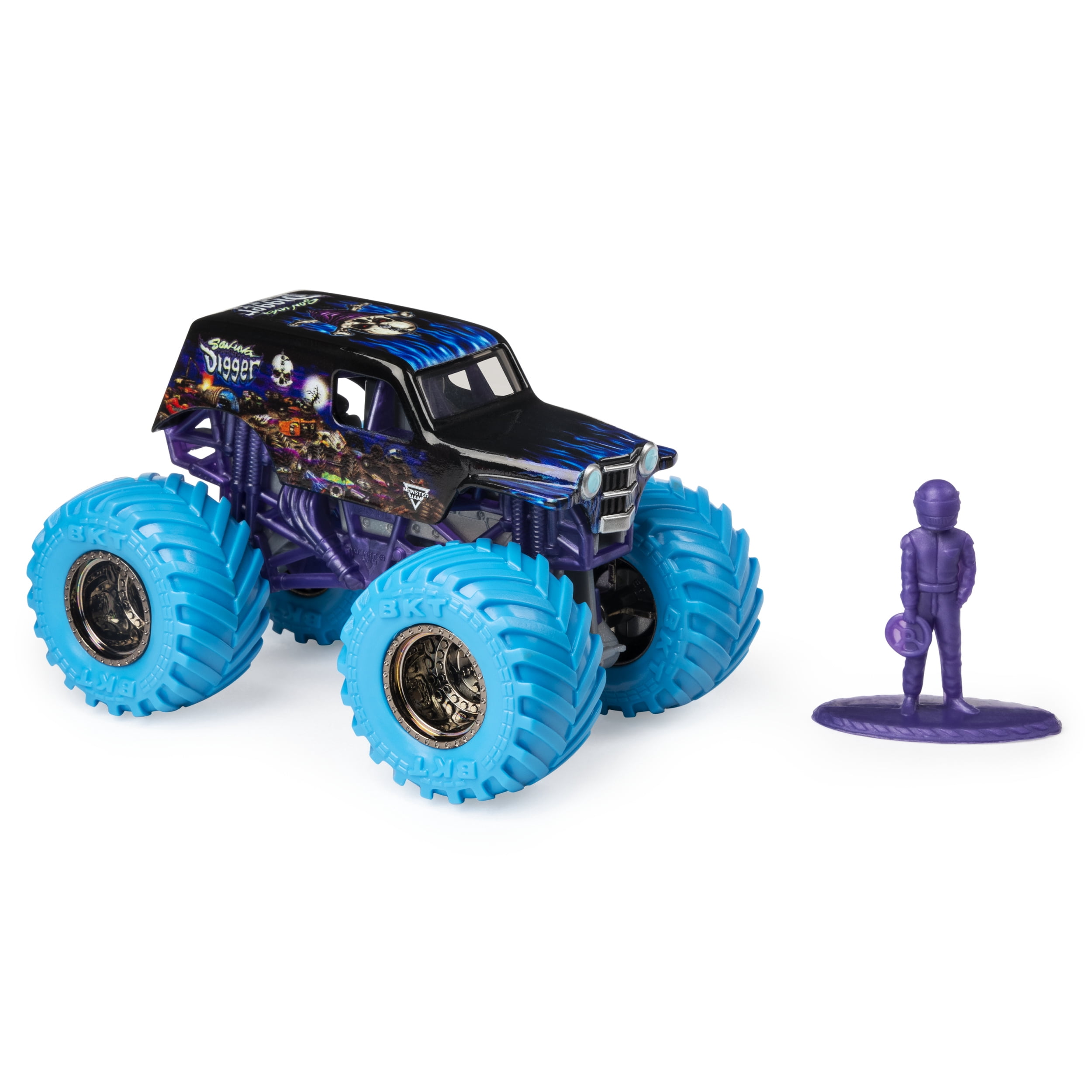 Monster Jam, Official Son-uva Digger Monster Truck, Die-Cast Vehicle, Nitro Neon Series, 1:64 Scale