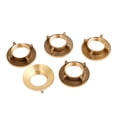 thumbnail image 1 of 5 Pcs Écrous de Robinet Filetés en Laiton Doré 1/2"PT pour Ménage, 1 of 3