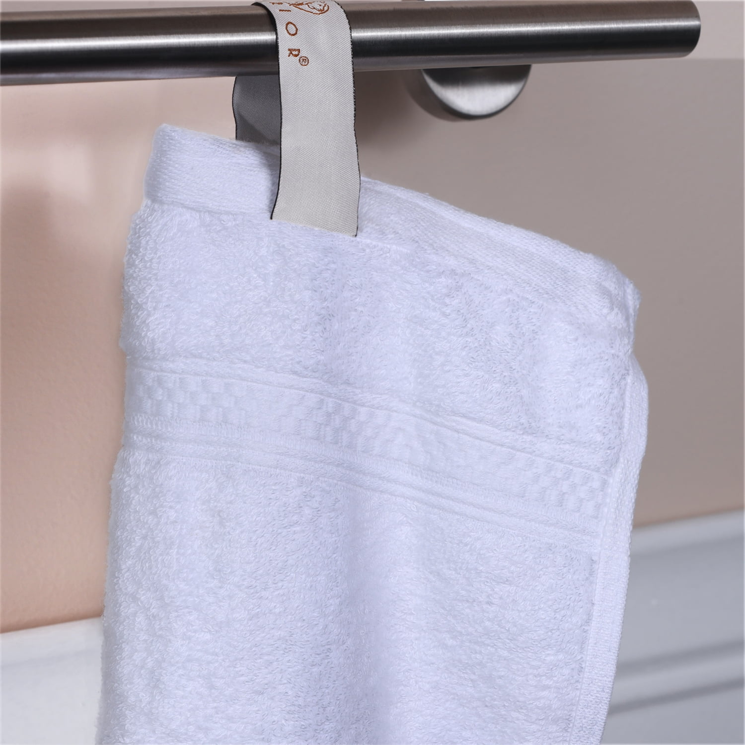 Bamboo Bath Towel, Set of Four, 30" x 54", White by Blue Nile Mills