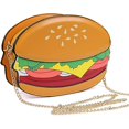 thumbnail image 2 of 2024, Bolso de mano tipo mensajero para niña, monedero tipo hamburguesa, billetera pequeña, bolso de hombro para teléfono móvil para mujer, 2 of 2