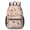 Beige and Pink Baseball Pattern, variant on Pink Baseball Game Snacks Pattern 17" Waterproof Oxford School Backpacks for Teens, S-Shape Padded Straps, for School, Travel, Hiking, Camping
