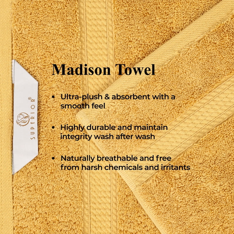 Superior 800 GSM Egyptian Cotton 4-Piece Hand Towel Set, Soft Ultra Absorbent Towels, Stone