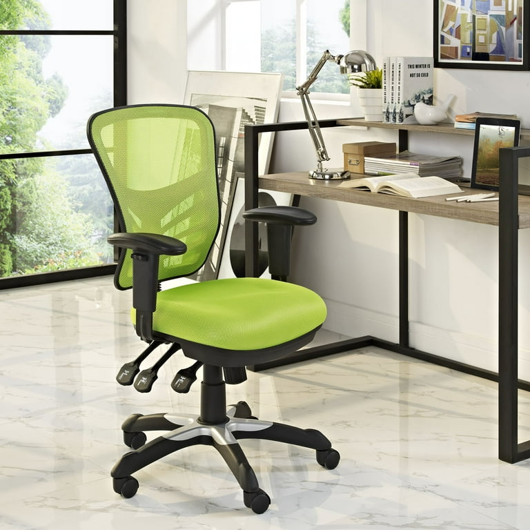 Green fabric online office chair