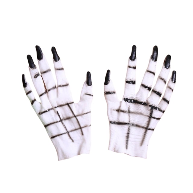 Cateissary Guantes de Halloween Mujeres Hombres Vestido Decoración Prop Ropa interesante Accesorio DIY Horror Parodia Guante Suministros para Kits de decoración para fiestas