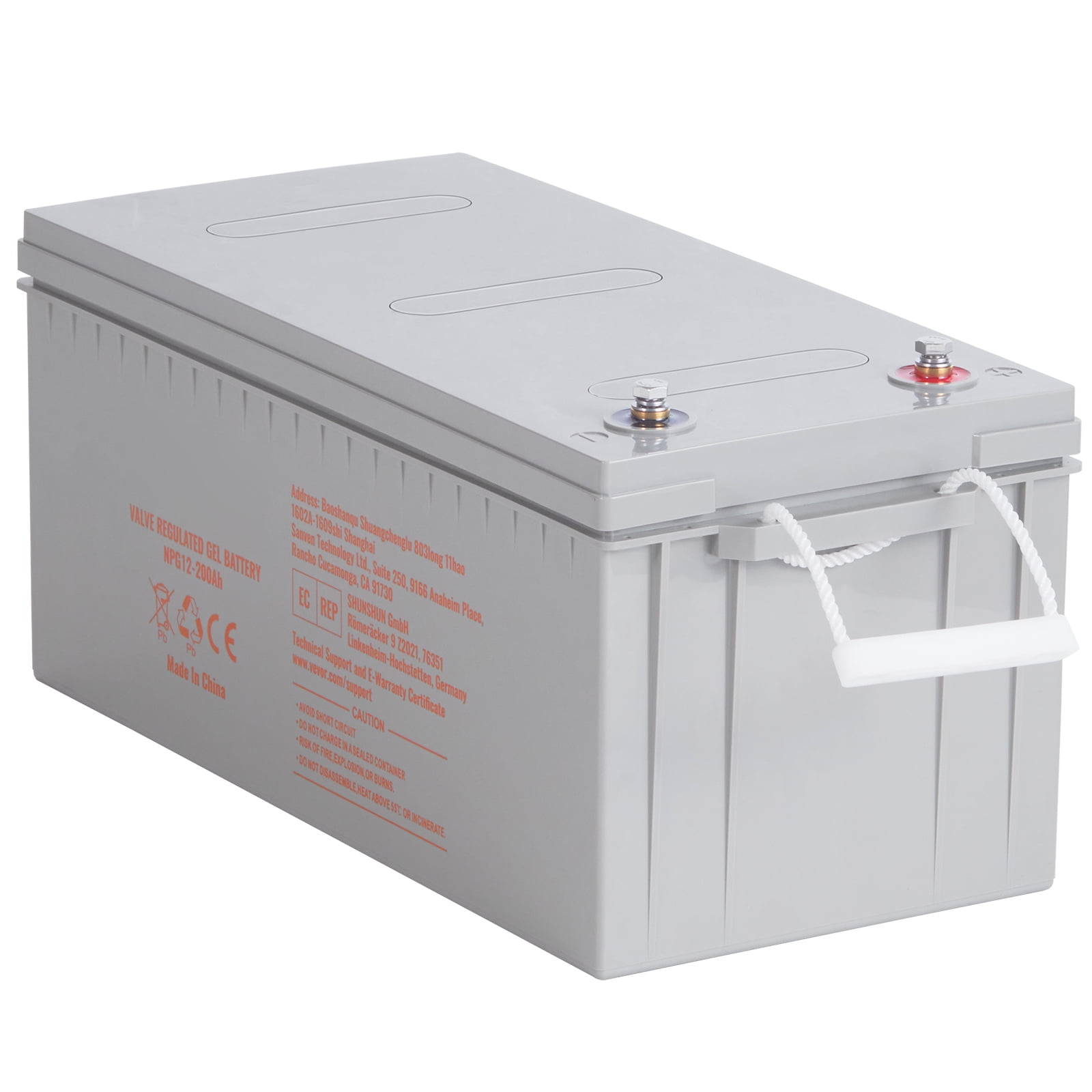 KFFKFF Deep Cycle AGM Battery 12V 200 AH 1400A Max Discharge Current, Safe Charge Most Home Appliances for RV, Solar and off-grid Applications, Marine Rechargeable Battery UL Certified